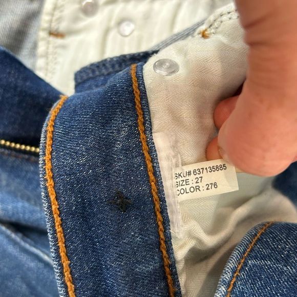 Abercrombie & Fitch Women's Ultra High Rise Straight Leg Jeans Blue Size 27 - Picture 6 of 12